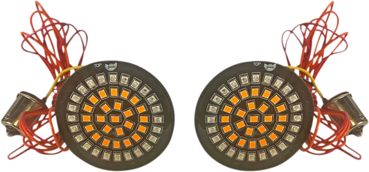 CUSTOM DYNAMICS Bullet Rear Turn Signal - 1156 - Amber Lens GEN-4-AR2-1156