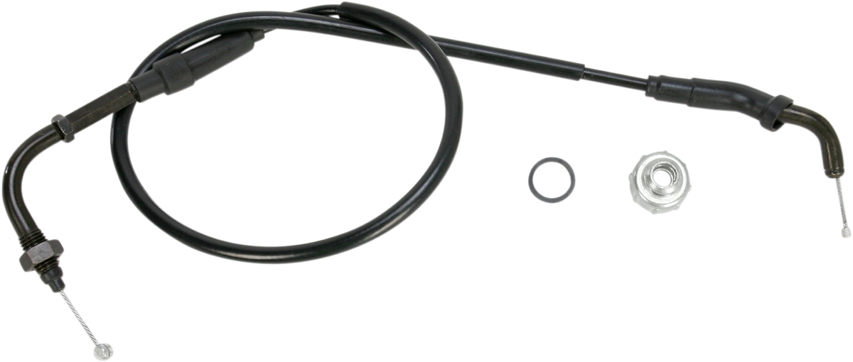 MOTION PRO Black Vinyl Throttle Cable - Pull - '01-'11 Honda 70 02-0439