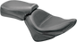 MUSTANG Seat - Vintage - Wide - Touring - Without Driver Backrest - Two-Piece - Smooth - Black - Vegas 76511