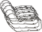 COMETIC C9313F5 Cam Cover Gasket for Harley-Davidson Sportster '91-'99