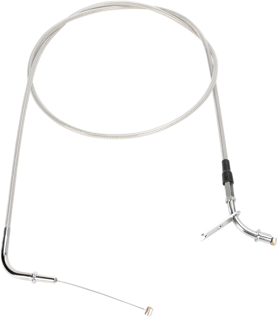 MOTION PRO Armor Coat Stainless Steel Throttle/Idle Cable for Cruisers - Pull - 1600 Vulcan 63-0353