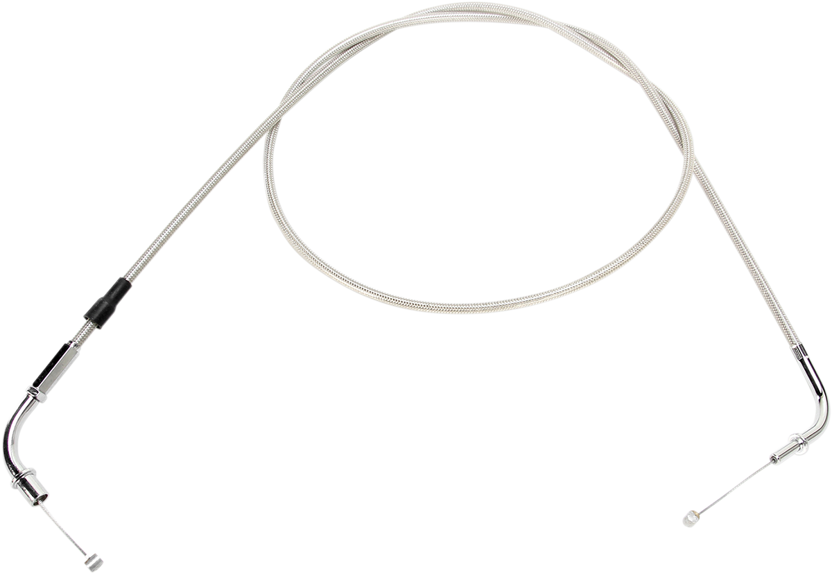 MOTION PRO Armor Coat Stainless Steel Throttle/Idle Cable for Cruisers - Push - 1600 Vulcan 63-0354
