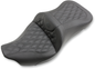 SADDLEMEN Extended Reach Roadsofa™ Seat - Lattice Stitched - without Backrest - FL '08-'24 808-07B-184