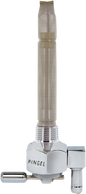 PINGEL Hex Fuel Valve - Chrome - 3/8" NPT 6291-CH