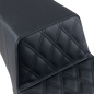 SADDLEMEN Step-Up Seat - Front Lattice Stitch - Black 897-06-172