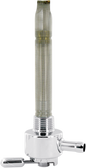 PINGEL Round Fuel Valve - Chrome - 3/8" NPT 4211-CR