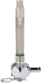 PINGEL Hex Fuel Valve - Diamond Chrome - 3/8" NPT 4211-CD