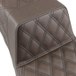 SADDLEMEN Step-Up Seat - Full Lattice Stitch - Brown 897-06-175BR