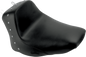 SADDLEMEN Heels Down Solo Seat - Without Backrest - Studded - Black - FLSTC 806-15-0011