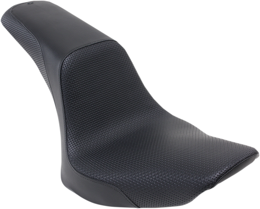 SADDLEMEN Profiler™ Basketweave Seat - Black - Softail '06-'17 806-23-147
