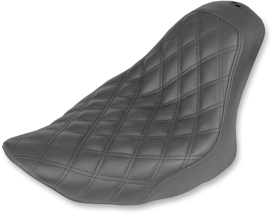 SADDLEMEN Renegade™ Solo Seat - Lattice Stitched - Black - FL/FX '06-'17 806-12-002LS