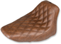 SADDLEMEN Renegade™ Solo Seat - Lattice Stitched - Brown - FLST '06-'17 806-15-002BLS