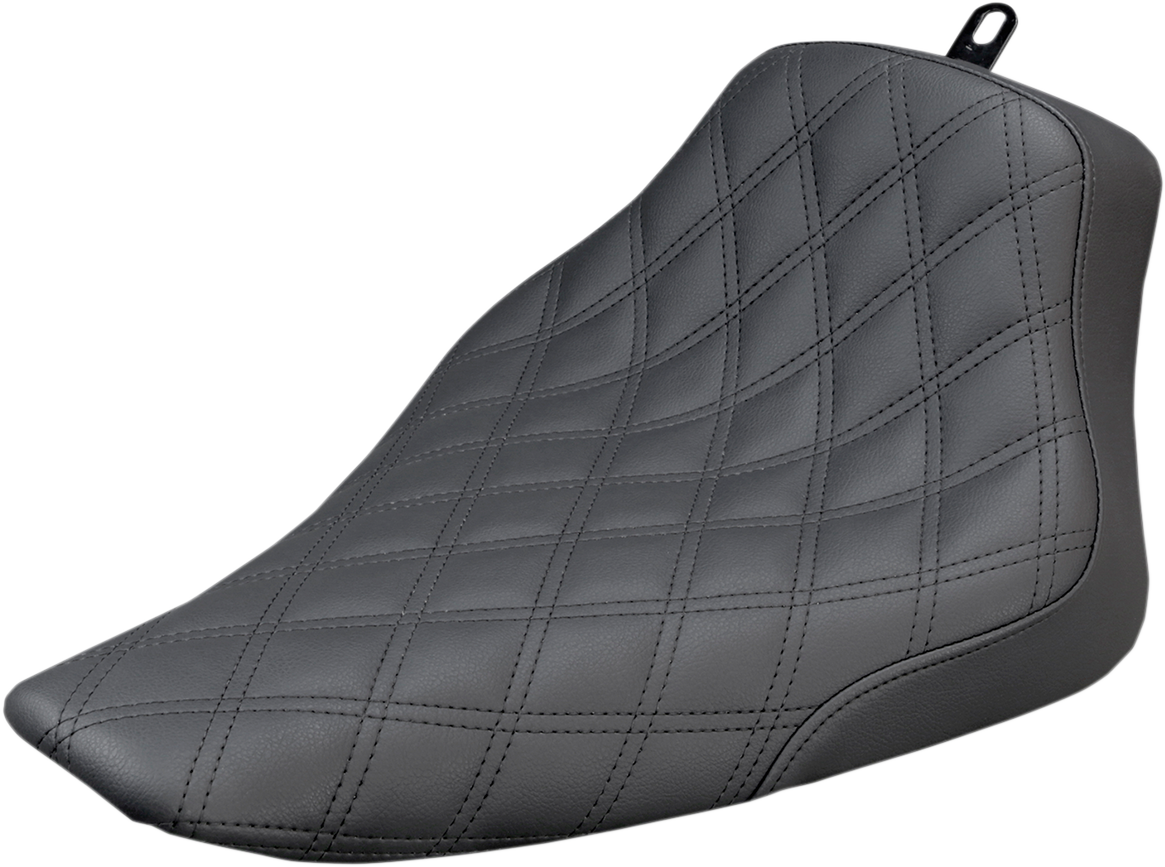 SADDLEMEN Renegade™ Solo Seat - Lattice Stitched - Black - FLS '12-'17 812-26-002LS