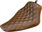 SADDLEMEN Renegade™ Solo Seat - Lattice Stitched - Brown - FLS '12-'17 812-26-002BLS