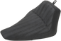 SADDLEMEN Knuckle Solo Seat - Ribbed - Black - FLS '12-'17 812-26-0023