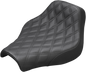 SADDLEMEN Renegade™ Solo Seat - Lattice Stitched - Black - FX '18-'23 818-30-002LS