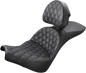SADDLEMEN Explorer Seat - Lattice Stitched - Backrest - FXBB/FXST '18-'24 818-30-030LS