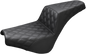 SADDLEMEN Step-Up Seat - Full Lattice Stitch - Black - FX '18-'24 818-30-175