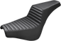 SADDLEMEN Step-Up Seat - Front Tuck-n-Roll - Black - FX '18-'24 818-30-171