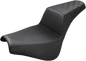 SADDLEMEN Step-Up Seat - Rear Lattice Stitch - Black - FX '18-'24 818-30-173