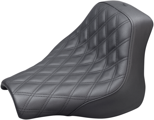 SADDLEMEN Renegade™ Solo Seat - Lattice Stitched - Black - FXFB '18-'19 818-28-002LS