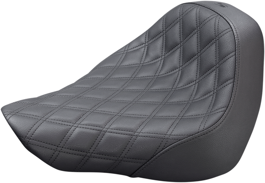 SADDLEMEN Renegade™ Solo Seat - Lattice Stitched - Black - FL/FX '18-'24 818-27-002LS