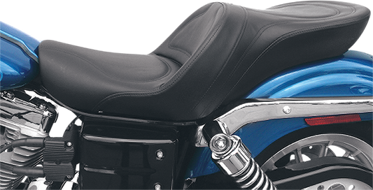 SADDLEMEN Seat - Explorer™ - Without Backrest - Stitched - Black - FXD '04-'05 804-04-0291