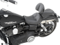 SADDLEMEN Dominator Pillion Pad - Standard Reach - Black w/ Gray Stitching - FL/FX '06-'17 806-04-0162