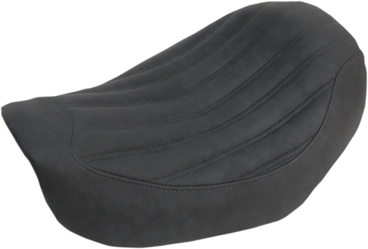 SADDLEMEN Knuckle Solo Seat - Ribbed - Black - FL/FX '06-'17 806-04-0023