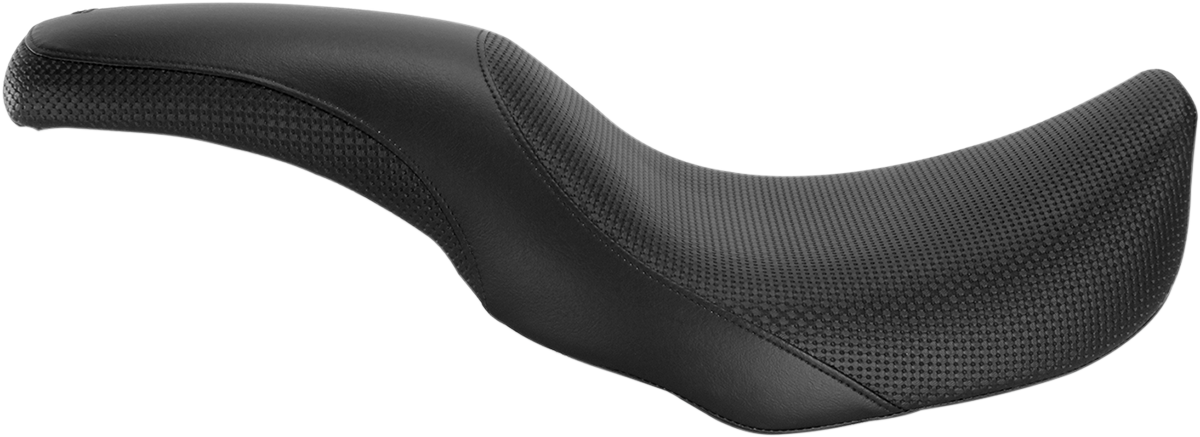 SADDLEMEN Profiler™ Basketweave Seat - Black - Dyna '06-'17 806-04-147