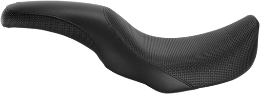 SADDLEMEN Profiler™ Basketweave Seat - Black - Dyna '06-'17 806-04-147