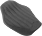 SADDLEMEN Knuckle Solo Seat - Ribbed - Black - FXD '04-'05 804-04-0023