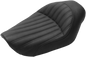 SADDLEMEN Knuckle Solo Seat - Ribbed - Black - FXD '96-'03 896-04-0023