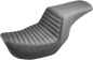 SADDLEMEN Step-Up Seat - Front Tuck-n-Roll - Black - Dyna 806-04-171