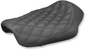 SADDLEMEN Renegade™ Solo Seat - Lattice Stitched - Black - Dyna '04-'05 804-04-002LS