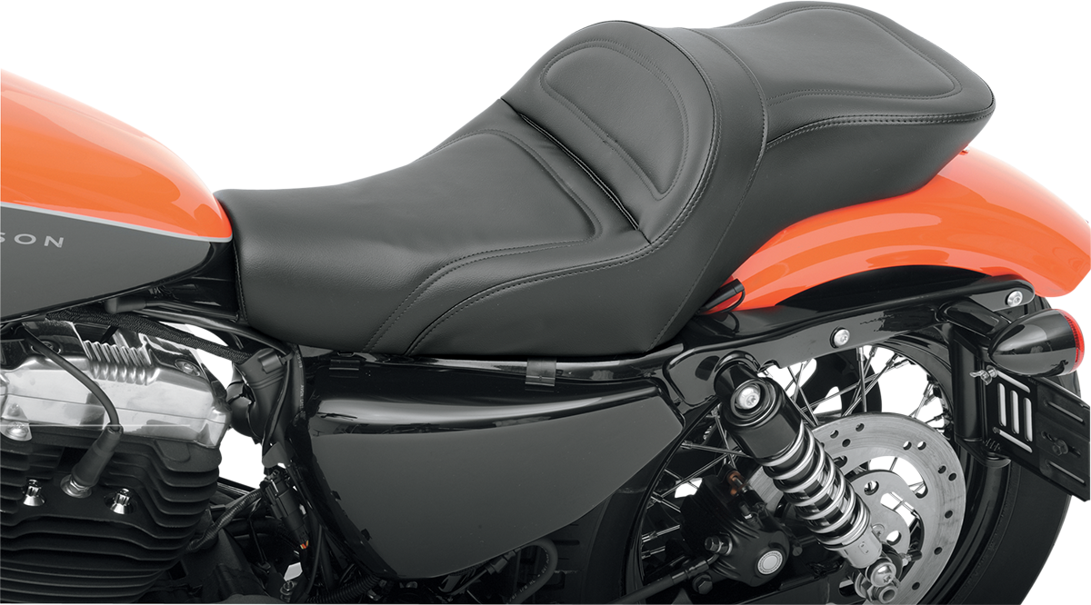 SADDLEMEN Seat - Explorer™ - Without Backrest - Stitched - Black - XL '04-'22 807-11-029