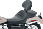 SADDLEMEN Seat - Explorer™ - With Backrest - Stitched - Black - XL '04-'20 807-03-030