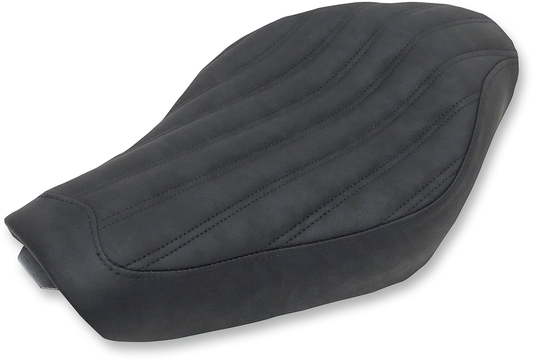 SADDLEMEN Knuckle Solo Seat - Ribbed - Black - XL '04-'20 807-03-0023