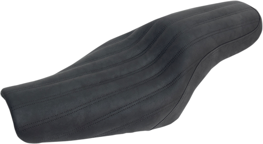 SADDLEMEN Knuckle 2-Up Seat - Ribbed - Black 807-11-047K