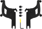 MEMPHIS SHADES Bullet Mounting Kit - Black - FLHRS/XS MEB2042