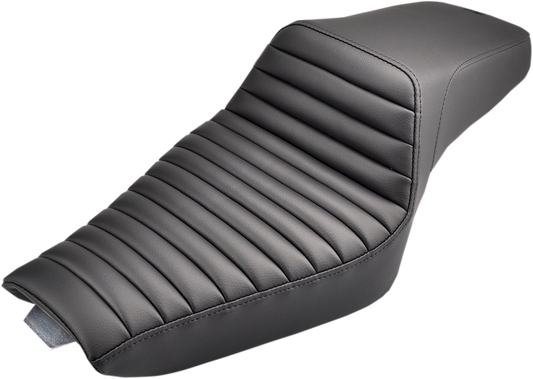 SADDLEMEN Step-Up Seat - Front Tuck-n-Roll - Black - XL 807-11-171