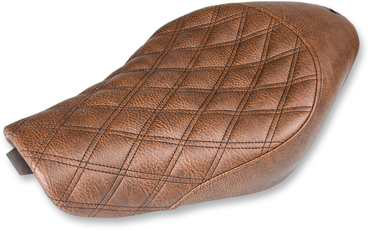SADDLEMEN Renegade™ Solo Seat - Lattice Stitched - Brown - XL '04-'20 807-03-002BLS