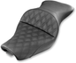 SADDLEMEN Explorer Seat - Lattice Stitched - 4.5 Gallon Tanks - XL '04-'20 807-03-029LS