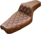 SADDLEMEN Step-Up Seat - Front Lattice Stitch - Brown - XL 807-03-172BR