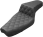 SADDLEMEN Step-Up Seat - Full Lattice Stitch - Black - XL 879-03-175