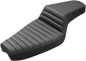 SADDLEMEN Step-Up Seat - Front Tuck-n-Roll - Black - XL 879-03-171
