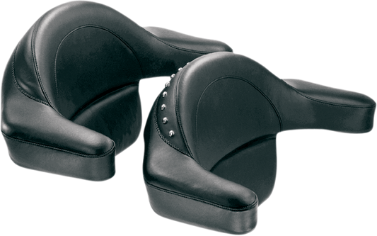 MUSTANG Passenger Pad with Armrests - Studded - FLT/FLHT 75332