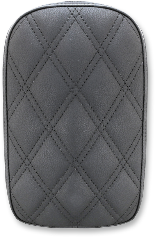 SADDLEMEN Detachable Pillion Pad - Lattice Stitched - Black - 6" SA1022