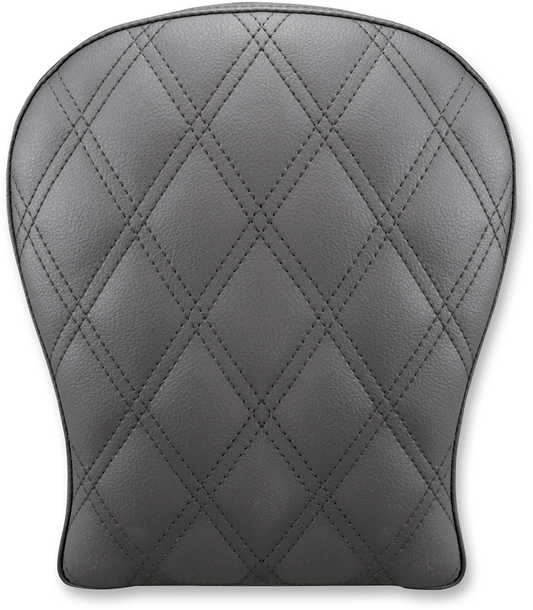 SADDLEMEN Detachable Pillion Pad - Lattice Stitched - Black - 9" SA1024