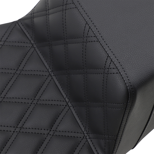 SADDLEMEN Step-Up Seat - Extended Reach - Front Lattice Stitch - FL '08-'24 808-07B-172E